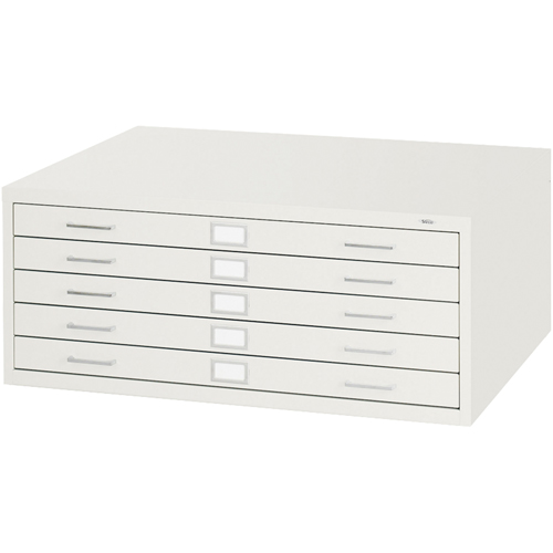 Safco 4994WHR Steel Plan Files-5 Drawer, 5 Drawers, 40-3/8" W x 29-3/8" D x 16-1/2" H