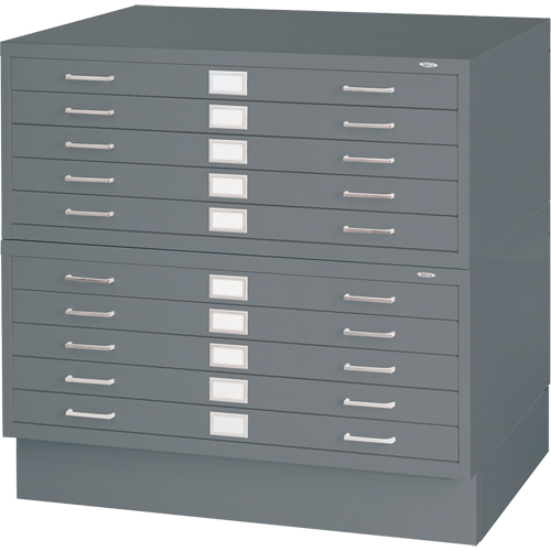 Safco 4994GRR Steel Plan Files, 5 Drawers, 40-3/8" W x 29-3/8" D x 16-1/2" H