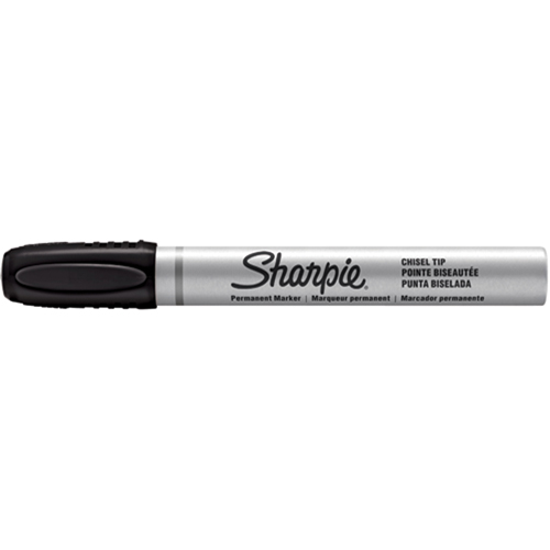 SHARPIE Permanent Markers Berol Liquid Tip, Chisel, Black OB947