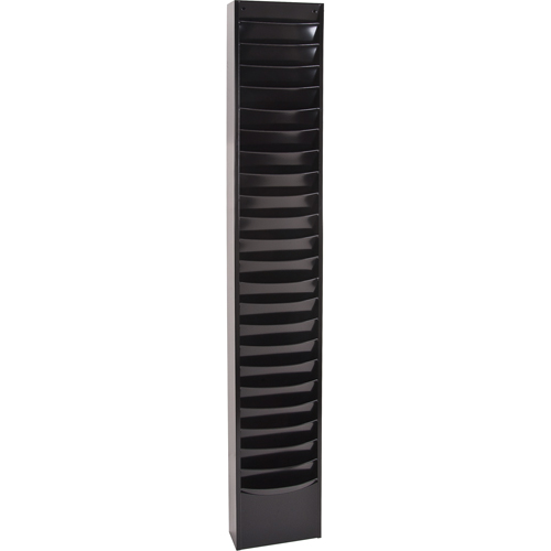 Durham Manufacturing 401-08 Literature Storage Racks, Stationary, 23 Slots, Steel, 9-3/4" W x 4-1/8" D x 65-1/2" H