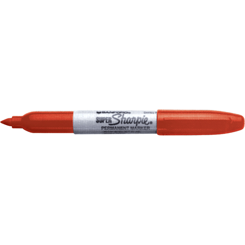 Sharpie 33002 Permanent Markers - Super, Fine, Red