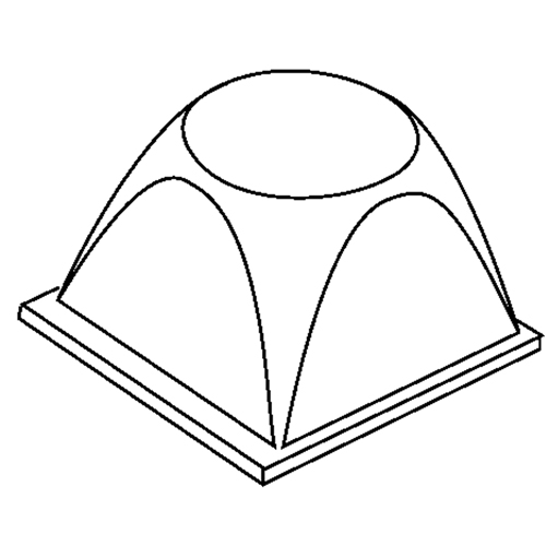 3M SJ5514-BLK Protecteurs fusel&eacute;s Bumpon