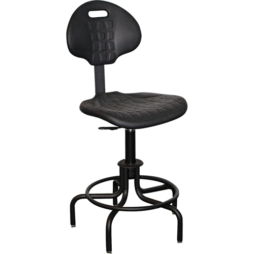 Mur-Van C6585-1400 6000 Series Stool with Back, Stationary, Adjustable Height, 250 lbs. Capacity