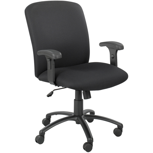 Safco 3490BV Chaises Uber pour gens grands & costauds, Nylon, Noir, Capacit&eacute; 500 lb