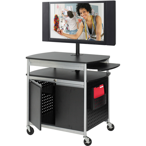Safco 8941BL Flat Panel Multimedia Carts