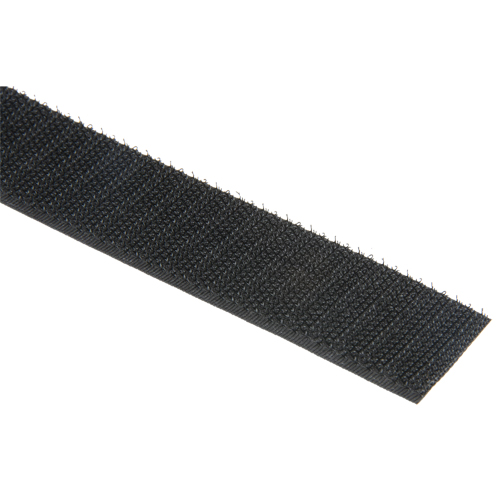 3M SJ3419-1X50-BLK Fastener Strip, Hook, 50 yds x 1", Sew-On, Black