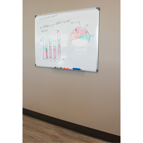 KLETON ON535 White Board, Magnetic, 36" W x 24" H