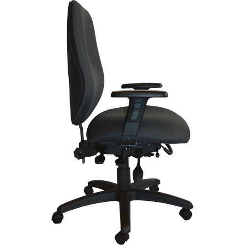 Horizon Seating 690-01HDSS-WAAT-PX901 Cierra Heavy Duty Ergonomic Chairs, Fabric, Black, 400 lbs. Capacity