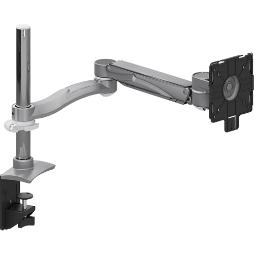 Offices To Go MON1SDEH SIL Single Screen Height Adjustable Monitor Arms