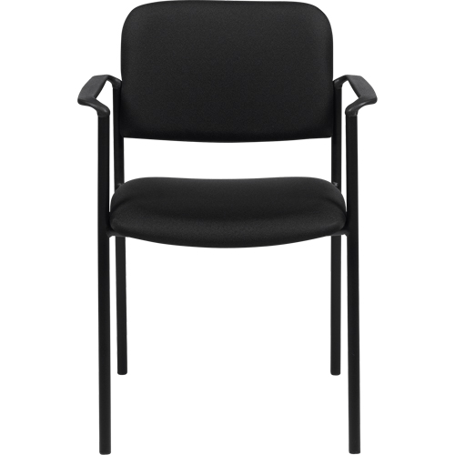 Offices To Go MVL2747 JN02 BLK Chaises empilables, Tissu, Hauteur 32", Capacit&eacute; 300 lb, Noir