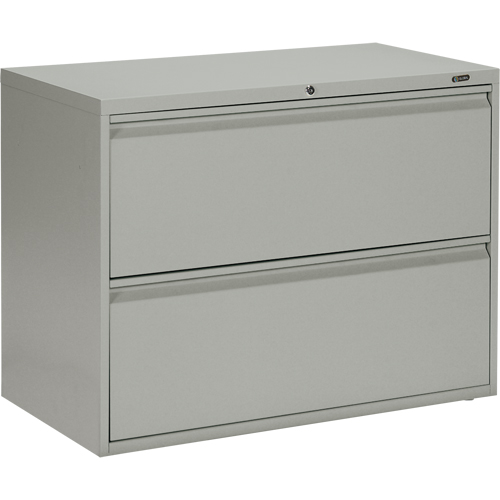 Offices To Go MVL1936P2 GRY Classeur lat&eacute;ral, Acier, 2 tiroirs, 36" la x 19-1/4" p x 27-31/100" h, Gris