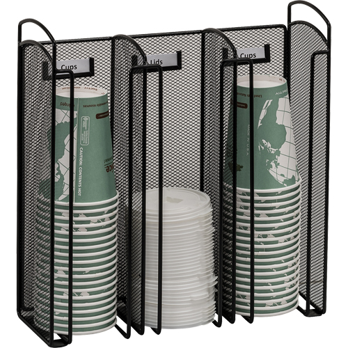 Safco 3292BL Onyx Cup & Lid Holder Organizer