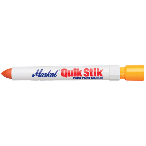 Markal 061043 Quik Stik&reg; Paint Marker, Solid Stick, Fluorescent Orange