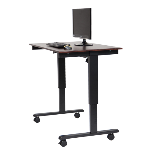 Luxor H. Wilson STANDE-48-BK/DW Adjustable Stand-Up Desk