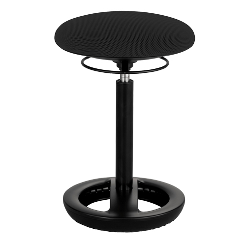 Safco 3000BL Twixt Ergonomic Chair, Stationary, Adjustable, 17" - 22", Polyester Mesh Seat, Black