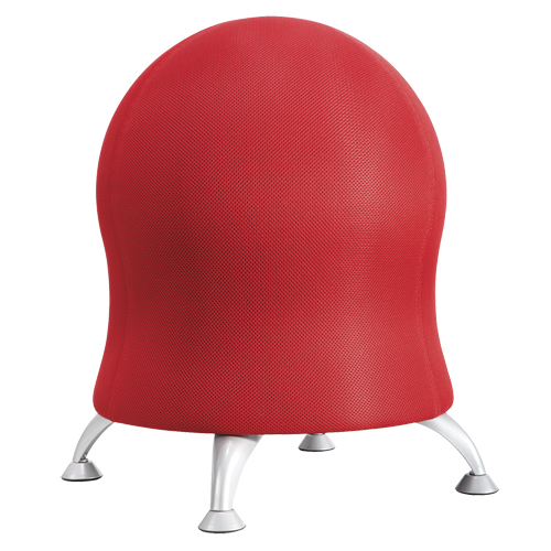 Safco 4750CI Zenergy Ball Chair, Fabric, Red, 250 lbs. Capacity