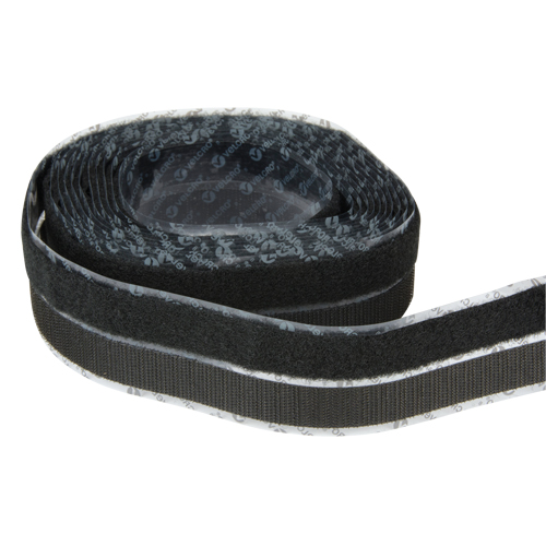 Velcro Companies 90081C Attache, Boucle et crochet, 15' x 3/4", Adh&eacute;sif, Noir