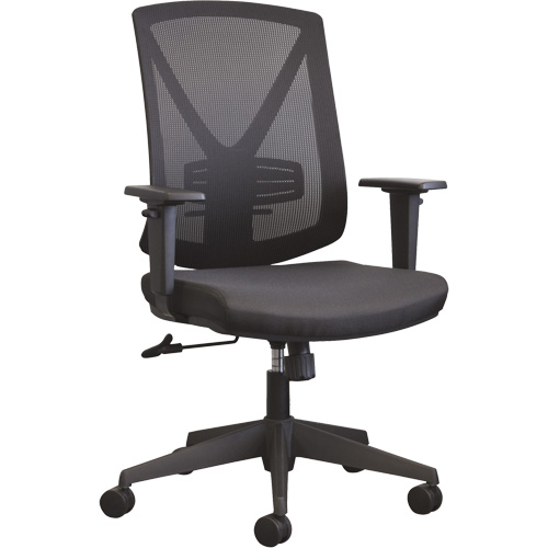 Horizon Seating A-47 Chaise de bureau Activ A-47 Synchro, Tissu, Noir, Capacit&eacute; 275 lb