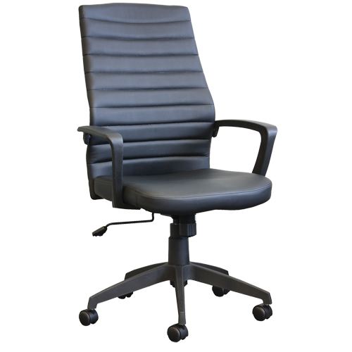 Horizon Seating A-128 Chaise de bureau Activ A-128, Polyur&eacute;thane, Noir, Capacit&eacute; 275 lb