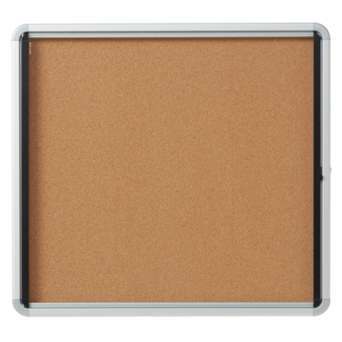 QUARTET Quartet® Euro Enclosed Bulletin Board, 27" H x 30" W OP847
