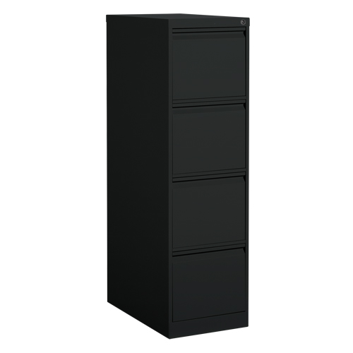 Offices To Go MVL25401 BLK Classeur vertical, Acier, 4 tiroirs, 15-1/7" la x 25" p x 52" h, Noir