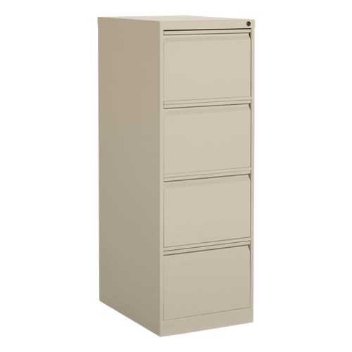 Offices To Go MVL25451 NEV Classeur vertical, Acier, 4 tiroirs, 18-1/7" la x 25" p x 52" h, Beige