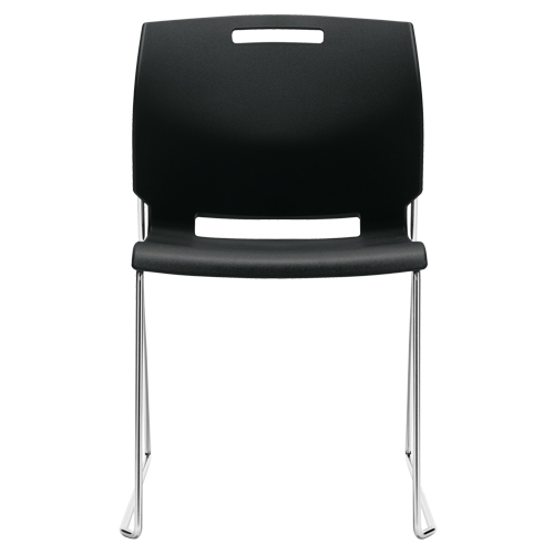 Offices To Go 6711 BLK CM Chair, Plastic, 32-1/2" High, 300 lbs. Capacity, Black