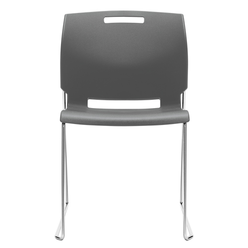 Offices To Go 6711 SHW CM Chaise, Plastique, Hauteur 32-1/2", Capacit&eacute; 300 lb, Gris