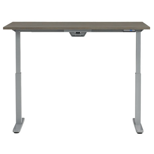 Offices To Go ML6030ET2 ACJ Ionic Height Adjustable Table, Stand-Alone Desk, 45-1/4" H x 60" W x 30" D, Grey