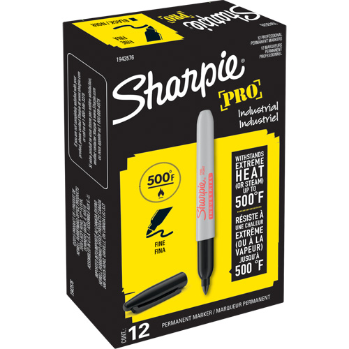 Sharpie 739011 Pro Permanent Marker, Fine, Black