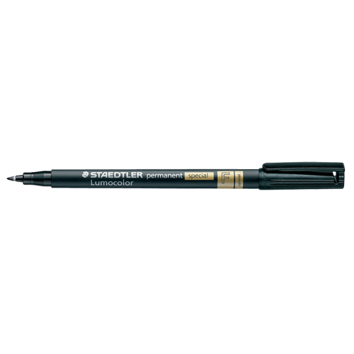 Staedtler 699629 Lumocolor&reg; Permanent Marker, Black, Fine Tip