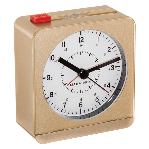 MARATHON Analog Desk Alarm Clock OQ431 ( CL030053GD) Shop Clocks