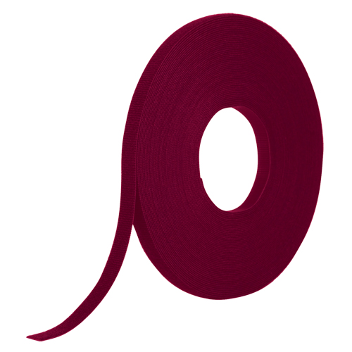 Velcro Companies 151505 One-Wrap&reg; Fire-Retardant Fastener Tape, Hook & Loop, 25 yds x 1/2", Self-Grip, Cranberry