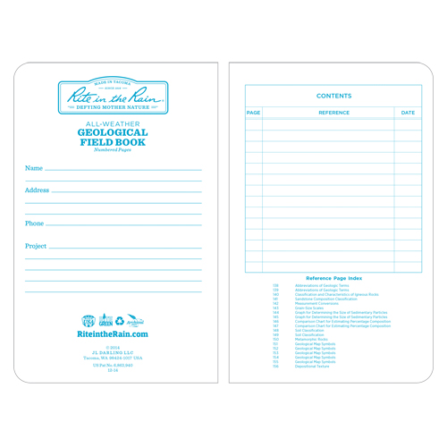 Rite In The Rain 540F Bound Book, Hard Cover, Yellow, 160 Pages, 4-5/8" W x 7-1/4" L