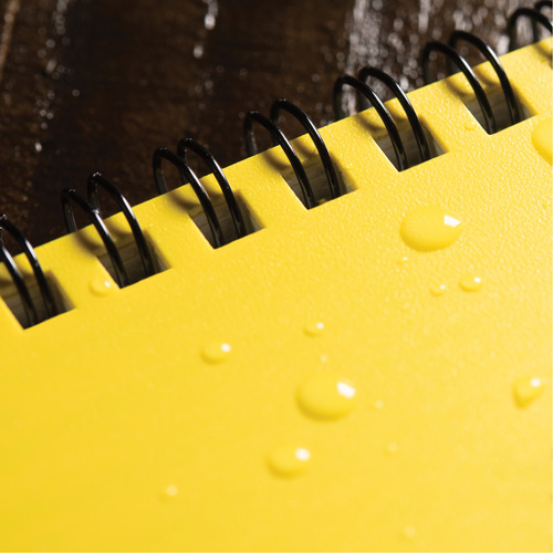 Rite In The Rain 393 Side-Spiral Notebook, Soft Cover, Yellow, 64 Pages, 4-5/8" W x 7" L
