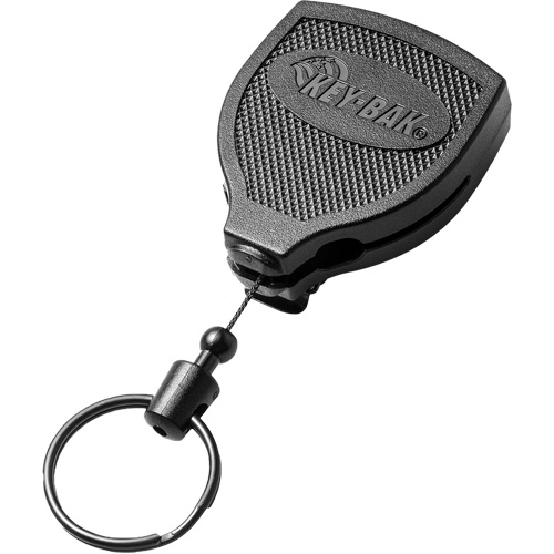 Key-Bak 0S48-847 Super48 Heavy-Duty Retractable Key Holder, Polycarbonate, 48" Cable, Belt Clip Attachment