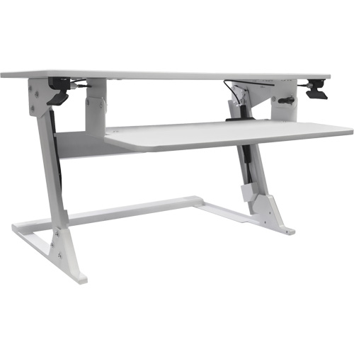 IPG SSW02-W Goya Sit-Stand Workstation, Desktop Unit, 21" H x 35-2/5" W x 24" D, White