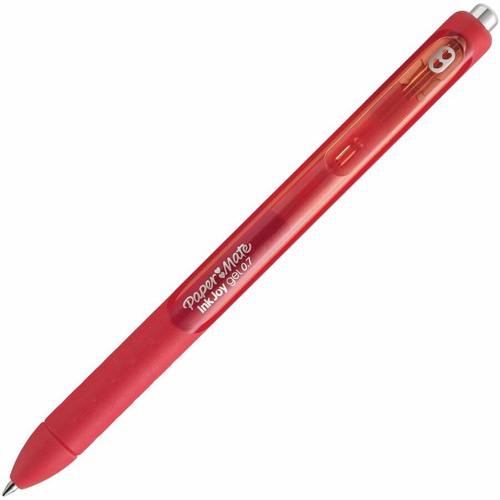 Paper Mate 1953047 InkJoy Gel Pen, Red, 0.7 mm, Retractable