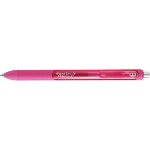 Paper Mate 1953513 Stylo &agrave; encre gel InkJoy, Rose, 0,7 mm, R&eacute;tractable