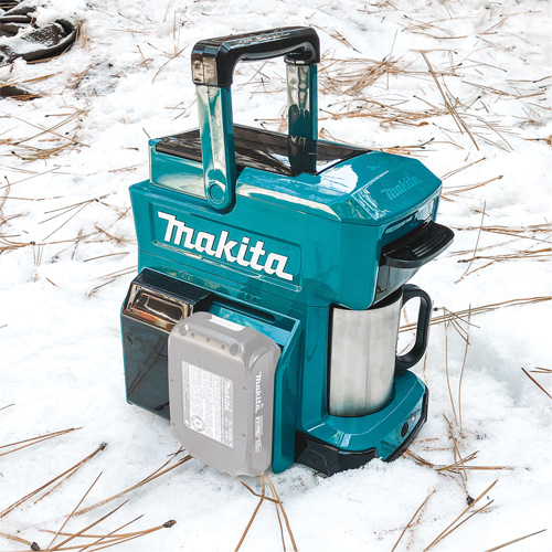 Makita DCM501Z Cafetière goutte à goutte sans fil Bleu/Noir