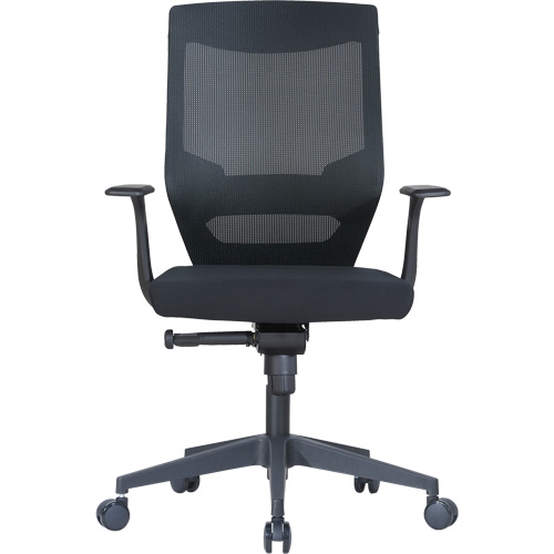 Horizon Seating A-48 Chaise de bureau ajustable &agrave; basculement synchronis&eacute; s&eacute;rie Activ, Tissu/Mailles, Noir, Capacit&eacute; 275 lb