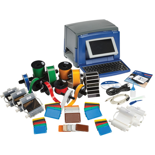 Brady S3100W-PIPE-KIT Imprimante d'enseignes et d'&eacute;tiquettes S3100 avec trousse pour l'identification de tuyauterie, Ruban 60", 3 po/s