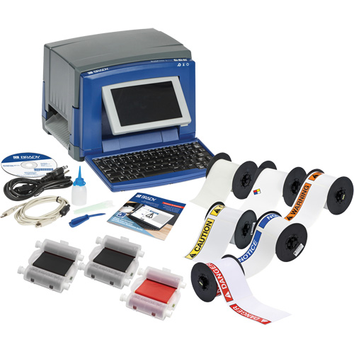 Brady S3100W-SAFE-KIT S3100 Sign & Label Printer with Safety & Compliance Kit, 60" Tape, 3 IPS