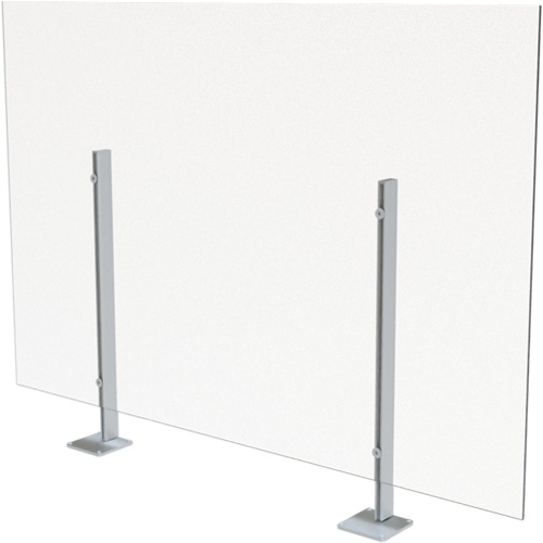 Offices To Go GCBRMSG3636LP Surface Mount Sneeze Guard, 36" W x 36" H