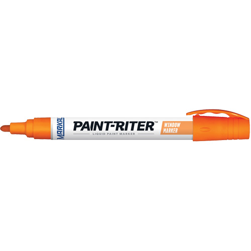 Markal 097452 Marqueur de peinture pour vitres Paint-Riter+, Liquide, Orange