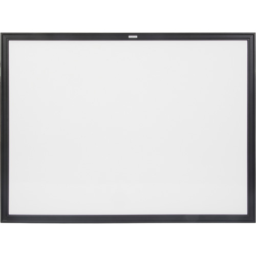 KLETON OR132 Black MDF Frame Whiteboard, Dry-Erase/Magnetic, 48" W x 36" H