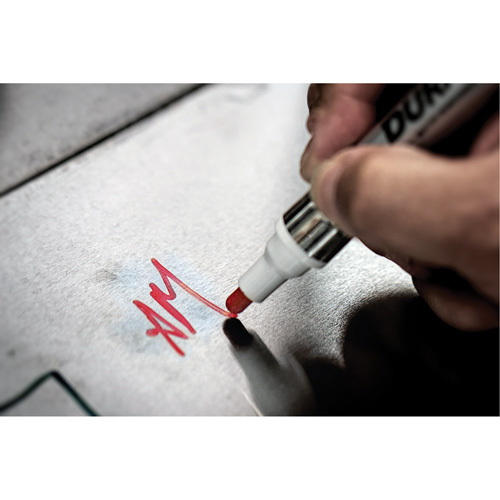 Markal 096312 Dura-Ink+ Easy Off Water Paint Marker, Solid Stick, Red