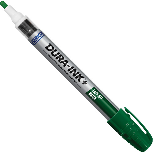 Markal 096316 Marqueur de peinture &agrave; leau Dura-Ink+ Easy Off, B&acirc;ton plein, Vert