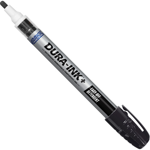 Markal 096323 Dura-Ink+ Easy Off Detergent Paint Marker, Solid Stick, Black