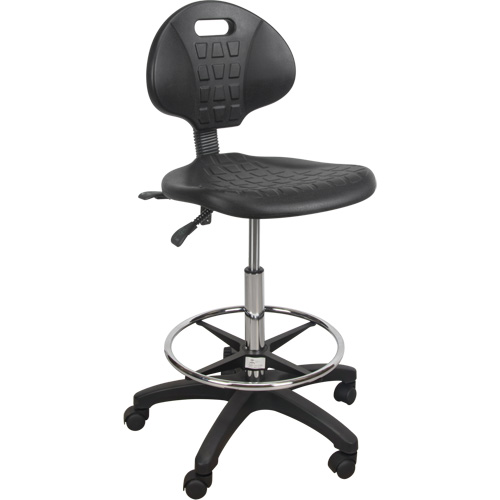 KLETON OR330 Tabouret robuste et ergonomique, Mobile, Ajustable Hauteur, Capacit&eacute; 250 lb